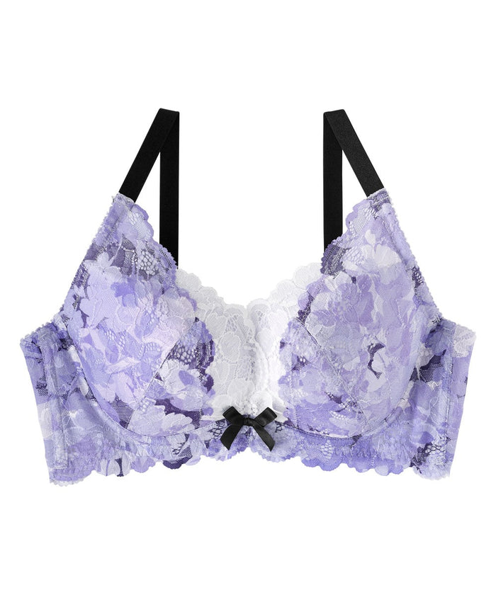 Admirer Flower Side Support Lace Push-Up Bra (F-G-H Cup)