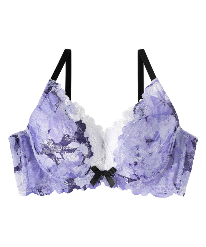 Admirer Flower Side Support Lace Push-Up Bra