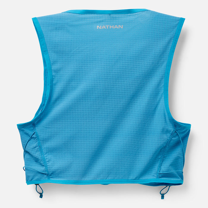 color:Electric Blue/Reflective Silver||view:SKU image back||seo: AeroZip 1 Liter Unisex Hydration Race Vest- Electric Blue/Reflective Silver - Back of Pack