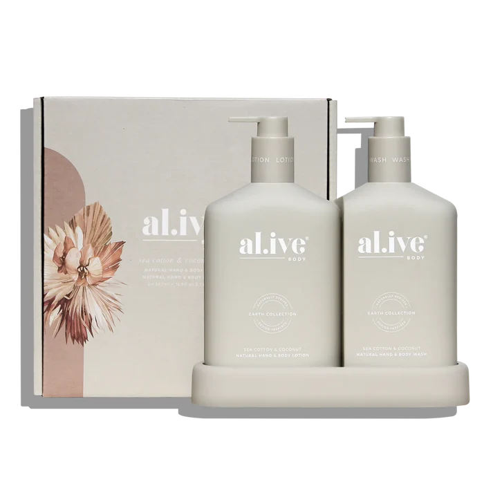 al.ive Body  Sea Cotton & Coconut Wash & Lotion Duo