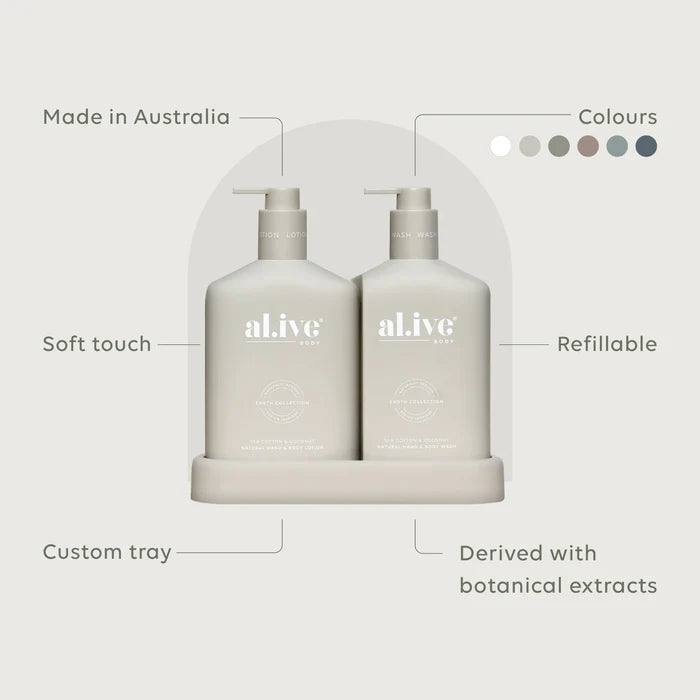 al.ive Body  Sea Cotton & Coconut Wash & Lotion Duo