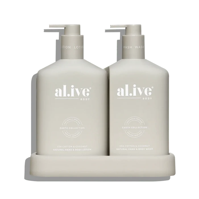al.ive Body  Sea Cotton & Coconut Wash & Lotion Duo