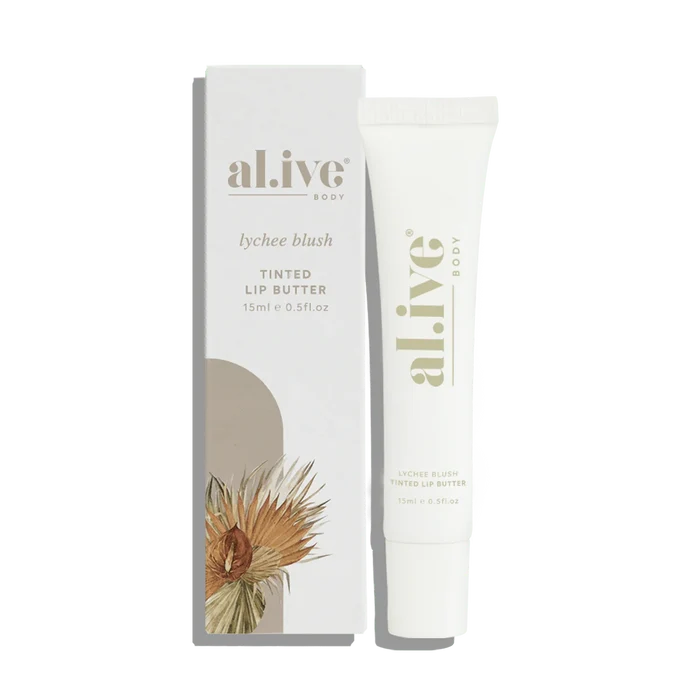 al.ive body Tinted Lip Butter - Lychee Blush