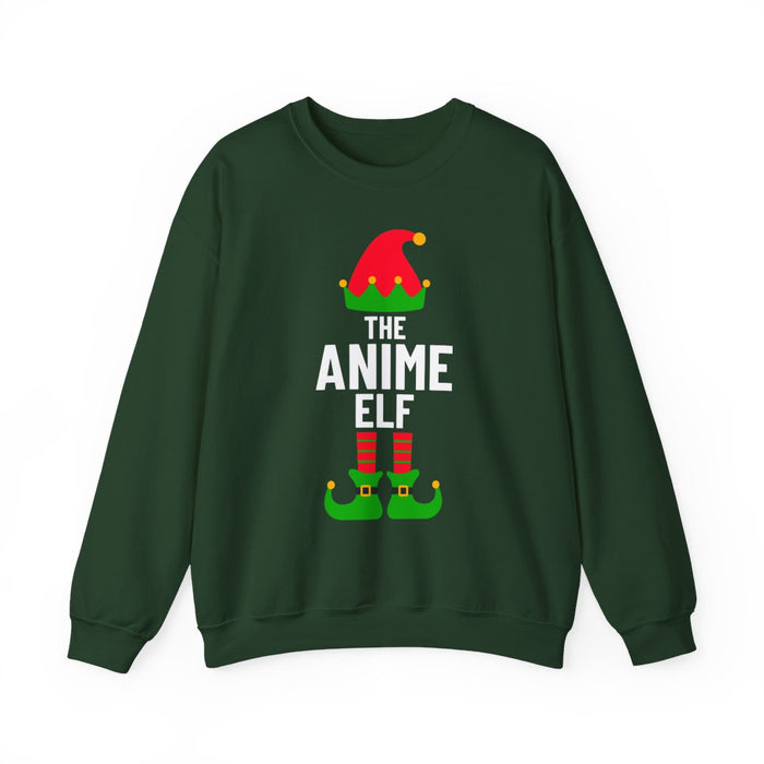 Anime Elf Christmas Sweatshirt - funny sweatshirt by Cheeky Business