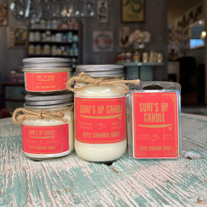 Apple Cinnamon Donut Mason Jar Candle - Original Collection