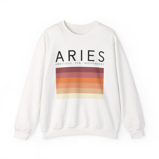 Aries Zodiac Sign Adult Sweatshirt - funny sweatshirt by Cheeky Business