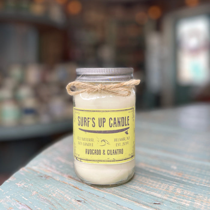 Avocado & Cilantro Mason Jar Candle - Original Collection