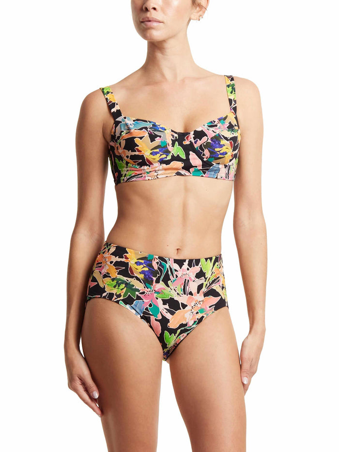 Unapologetic Floral Balconette Bikini Top & High Waist Bottom Matching Set - Front | Hanky Panky