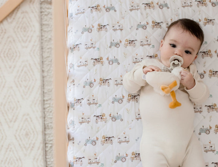 Bambella 2-in-1 Waterproof Cot Sheet & Mattress Protector | Oakwood Farm