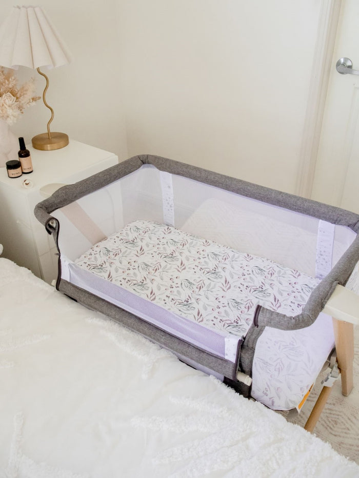 Bambella Co-Sleeper Fitted Waterproof Sheet | Botanical