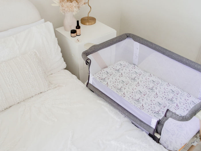 Bambella Co-Sleeper Fitted Waterproof Sheet | Botanical