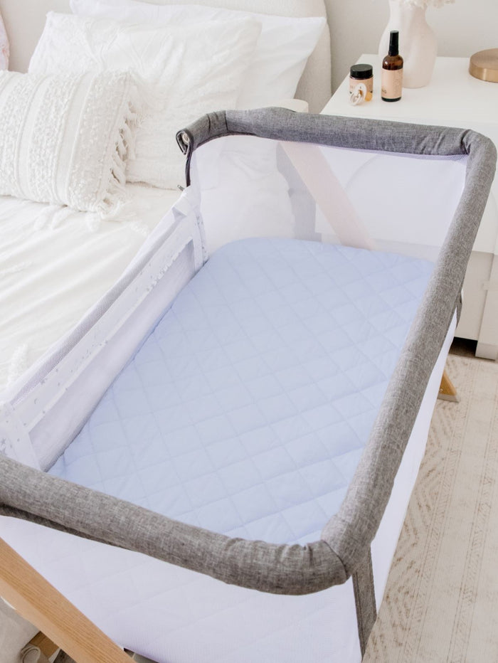Bambella Co-Sleeper Fitted Waterproof Sheet | Sky Blue