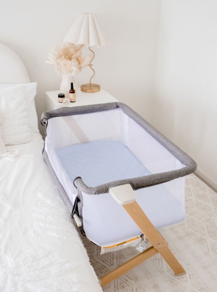 Bambella Co-Sleeper Fitted Waterproof Sheet | Sky Blue