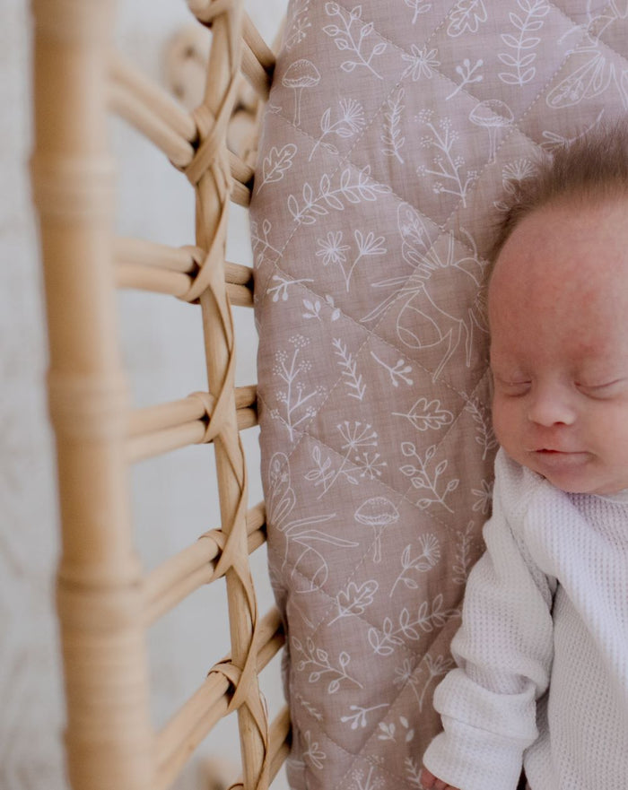 Bambella Waterproof Bassinet Sheet | Bee Kind