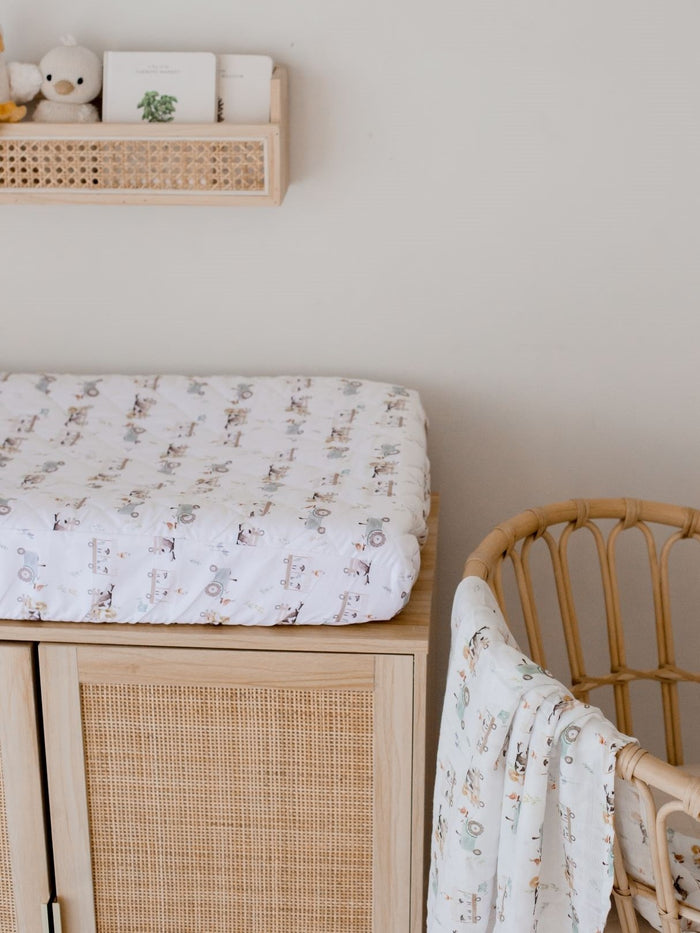 Bambella Waterproof Bassinet Sheet | Oakwood Farm