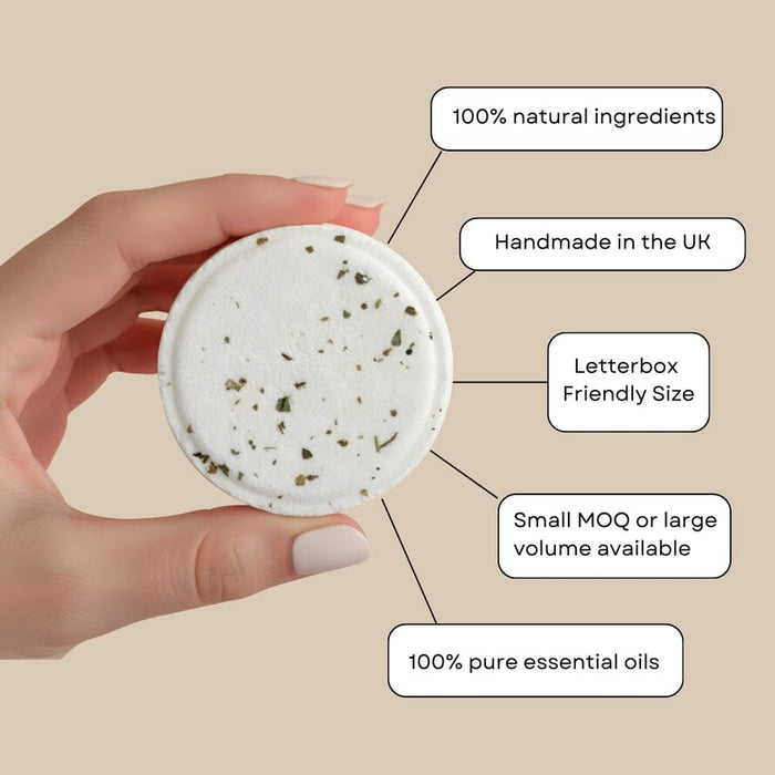 Beige 'I'm like a bath bomb, but for your shower' Shower Steamer Parent Gift Steami