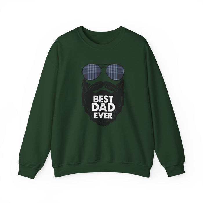 Best Dad Ever Sweatshirt | Funny Bearded Dad Gift | Sizes S-5XL - funny sweatshirt by Cheeky Business