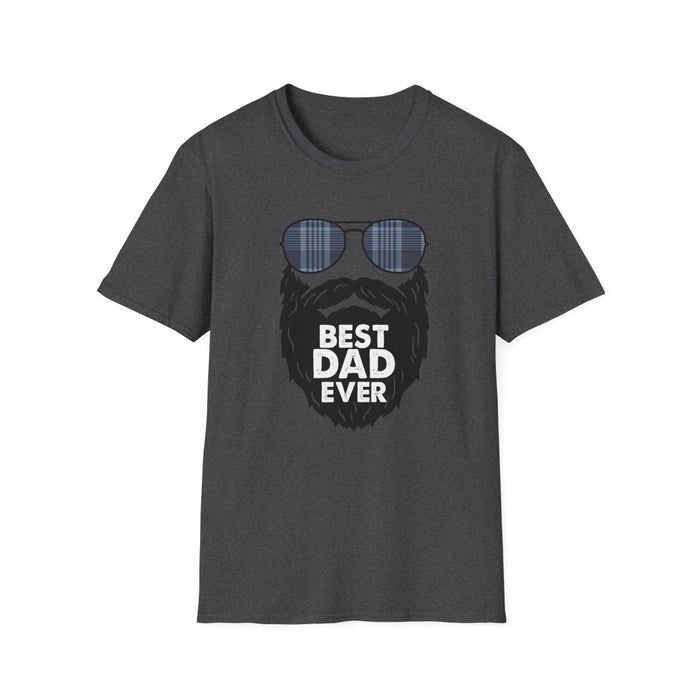 best dad ever t-shirt size and fit guide lifestyle shot