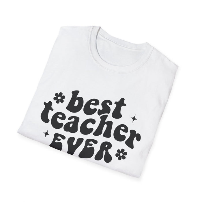 Best Teacher Ever Retro Style T-Shirt - funny t-shirt by Cheeky Business