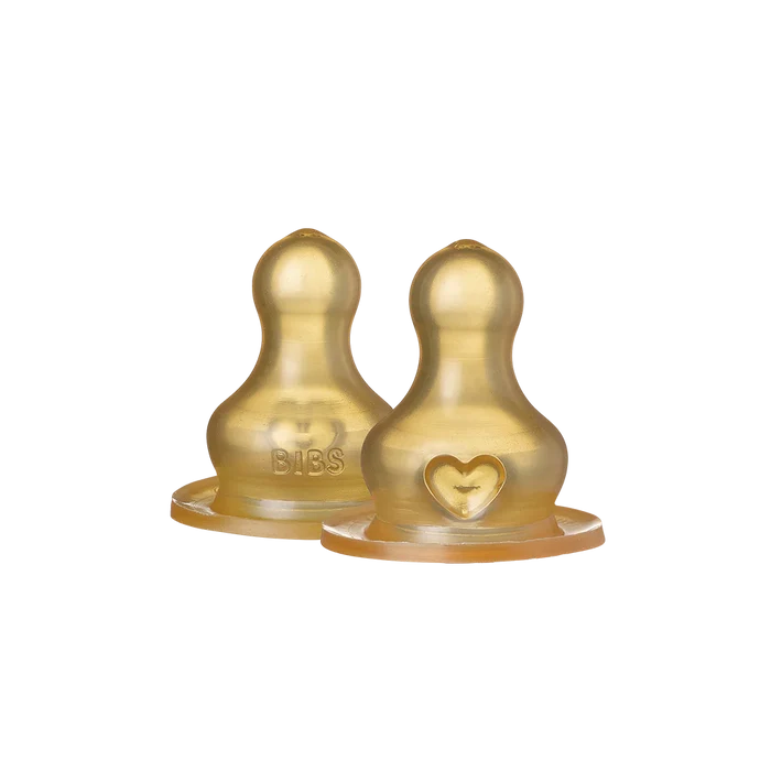 BIBS Bottle Latex Nipple 2 Pack | Assorted