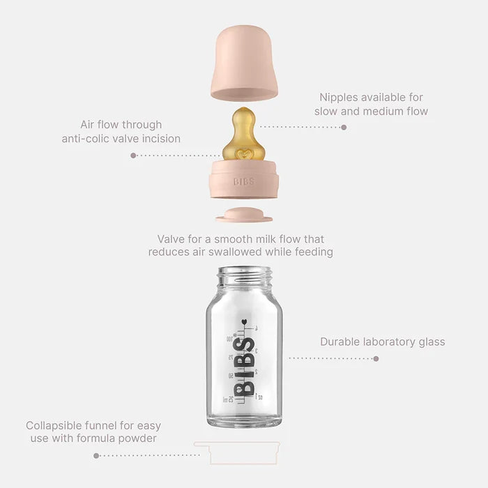 BIBS Bottle Latex Nipple 2 Pack | Assorted