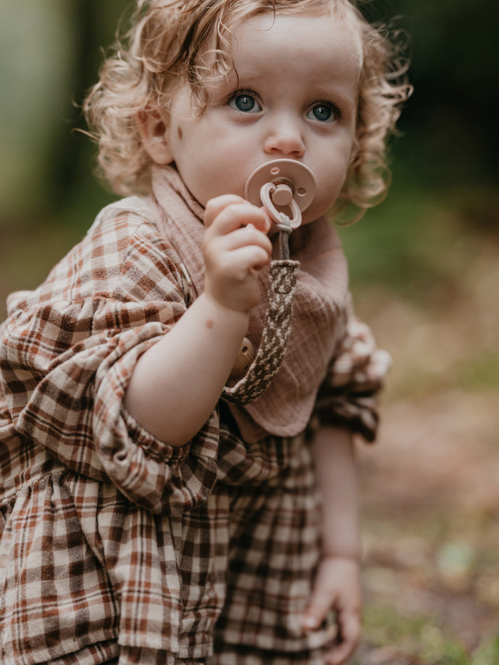 BIBS Organic Muslin Cotton Bandana Bib - Blush