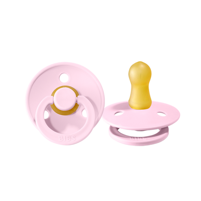 BIBS Round Colour Latex Dummies Twin Pack Size 1 (0-6 Months)