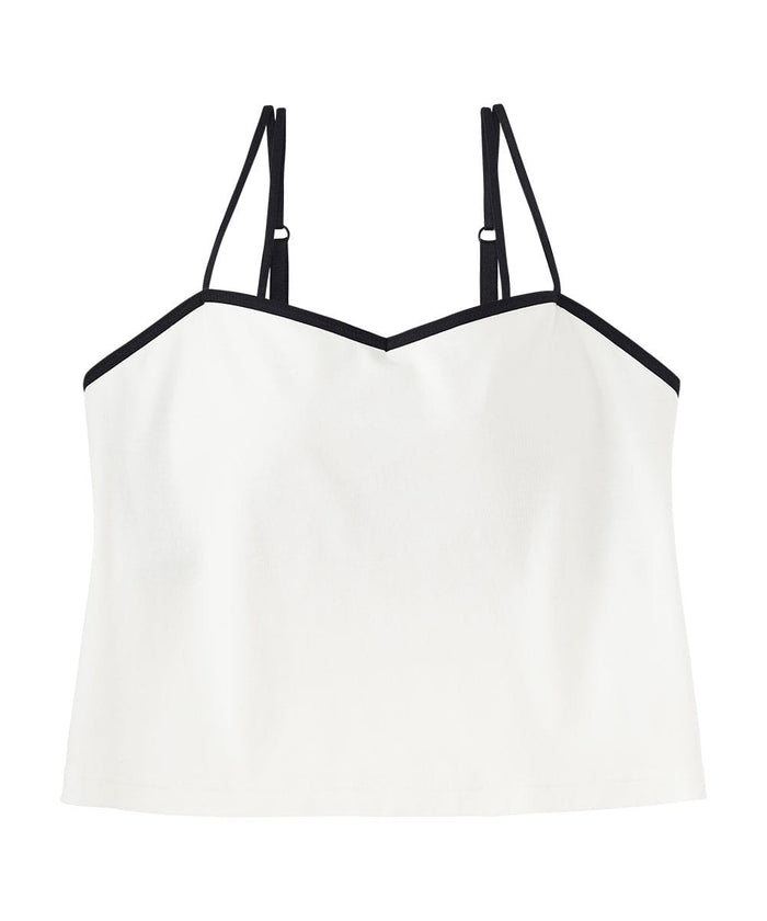 Bicolor Rich Bust Built-In Bra Camisole (Underwired)