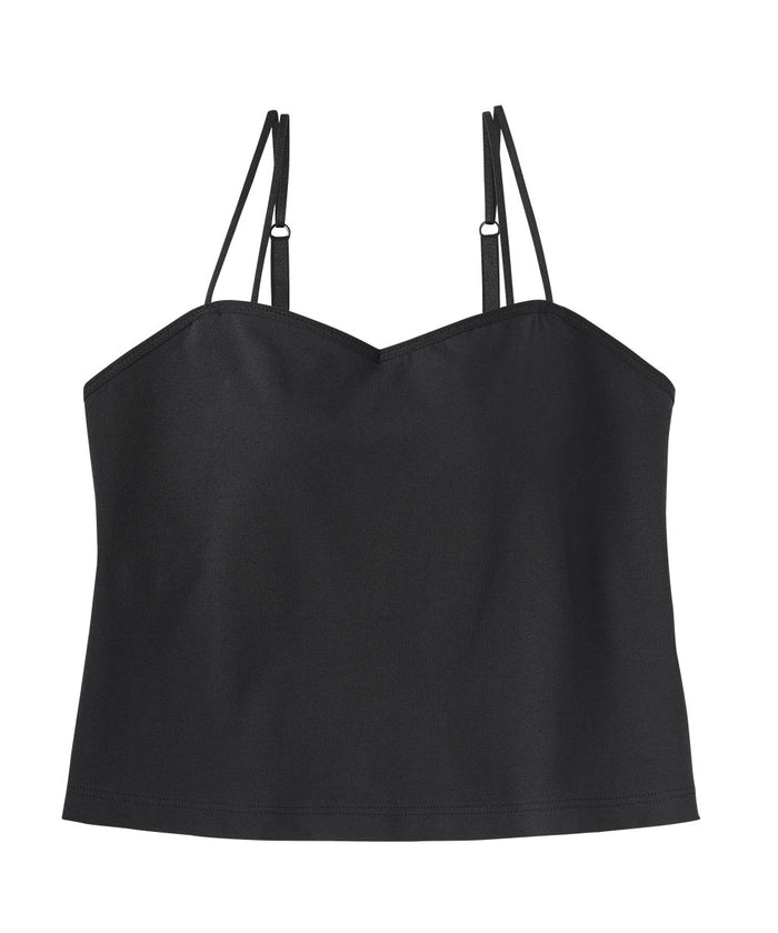 Bicolor Rich Bust Built-In Bra Camisole (Underwired)