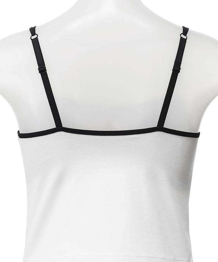 Bicolor Rich Bust Built-In Bra Camisole (Underwired)