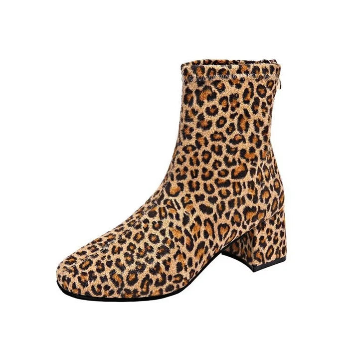 Block Heel Ankle Boots