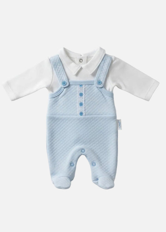 Blue Quilted Lace & Bows All in one Tiny Chick