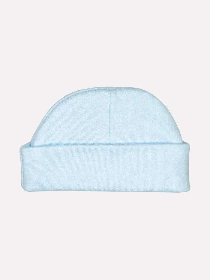 Blue Round Premature Baby Hat Hat Soft Touch