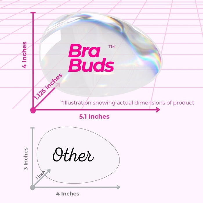 Unclockable Bra Buds Dimensions