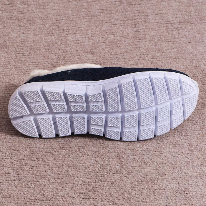 Breathable Mesh Fuzzy Slip-Ons