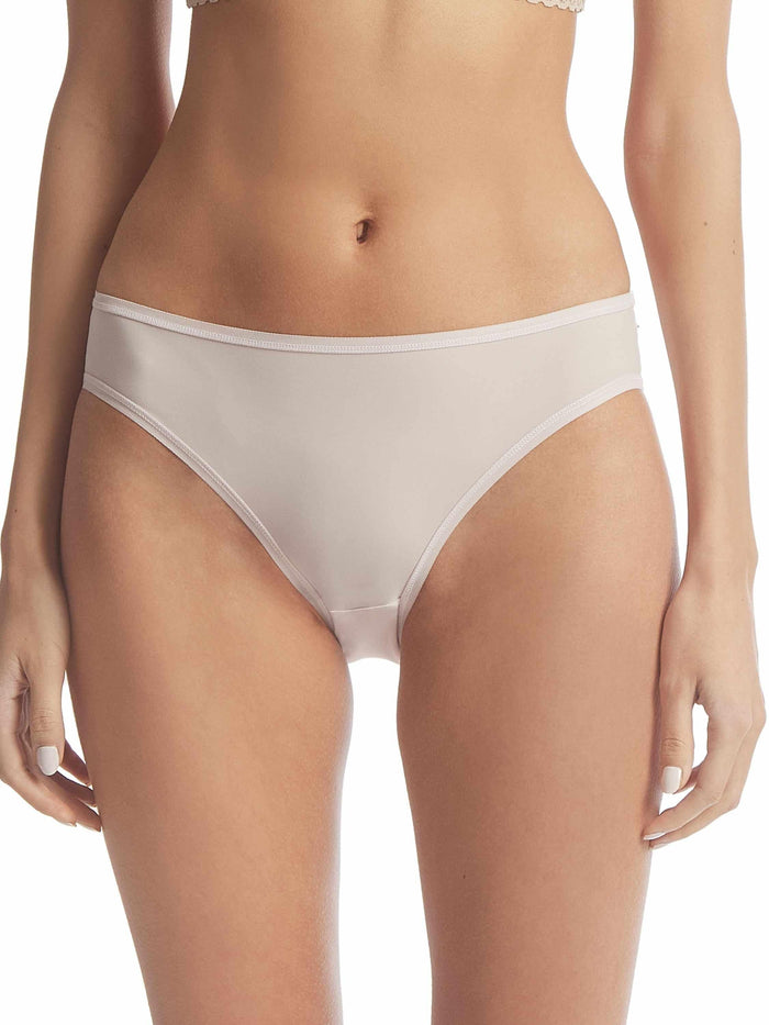 Dandelion Beige BreatheSoft™ Bikini Panty - Front On-Model View, No Panty Lines | Hanky Panky