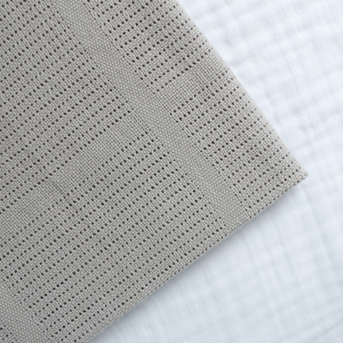 Bright Bots Cellular Blankets 100% Cotton Grey - 90cm x 75cm Muslin Muslinz