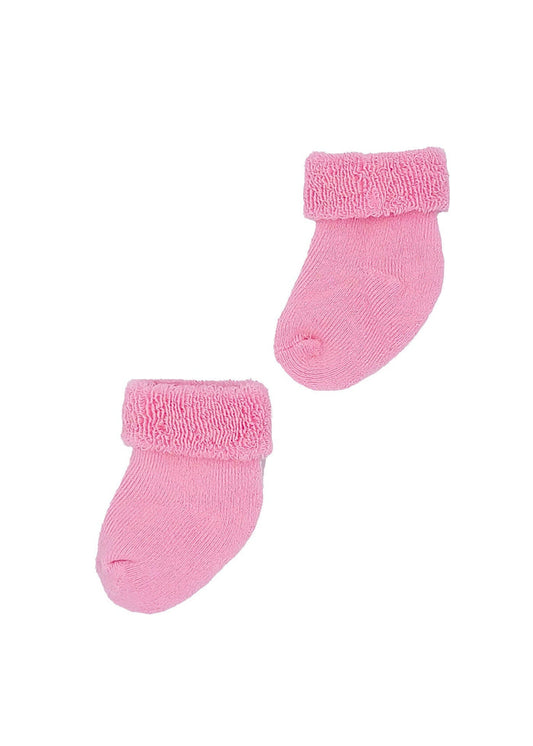 Bright Pink Towelling Stay-on Premature Baby Socks Socks Little Mouse Baby Clothing & Gifts