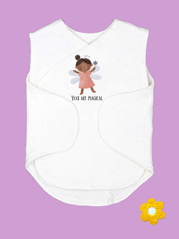 Brown Hair 'You Are Magical' Incubator Vest With Velcro Closures Bodysuit / Vest Little Dreamer
