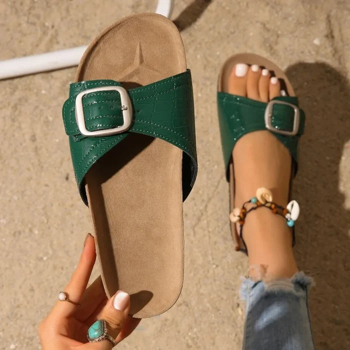 Buckle Strap Open Toe Sandals