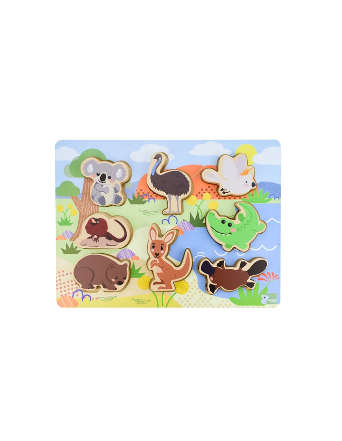 Bush Buddies Australian Animal Chunky Wooden Puzzle/Playset