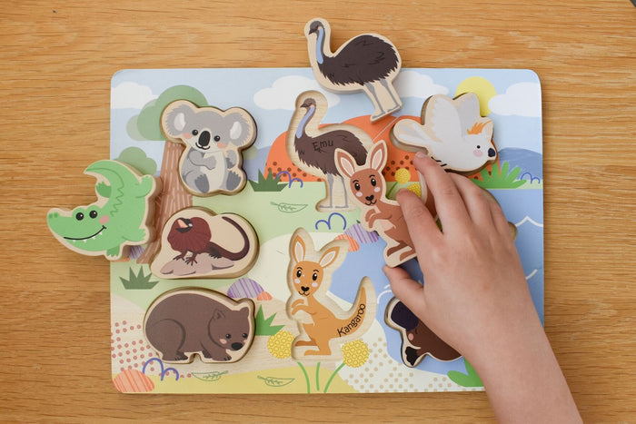 Bush Buddies Australian Animal Chunky Wooden Puzzle/Playset