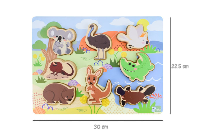 Bush Buddies Australian Animal Chunky Wooden Puzzle/Playset