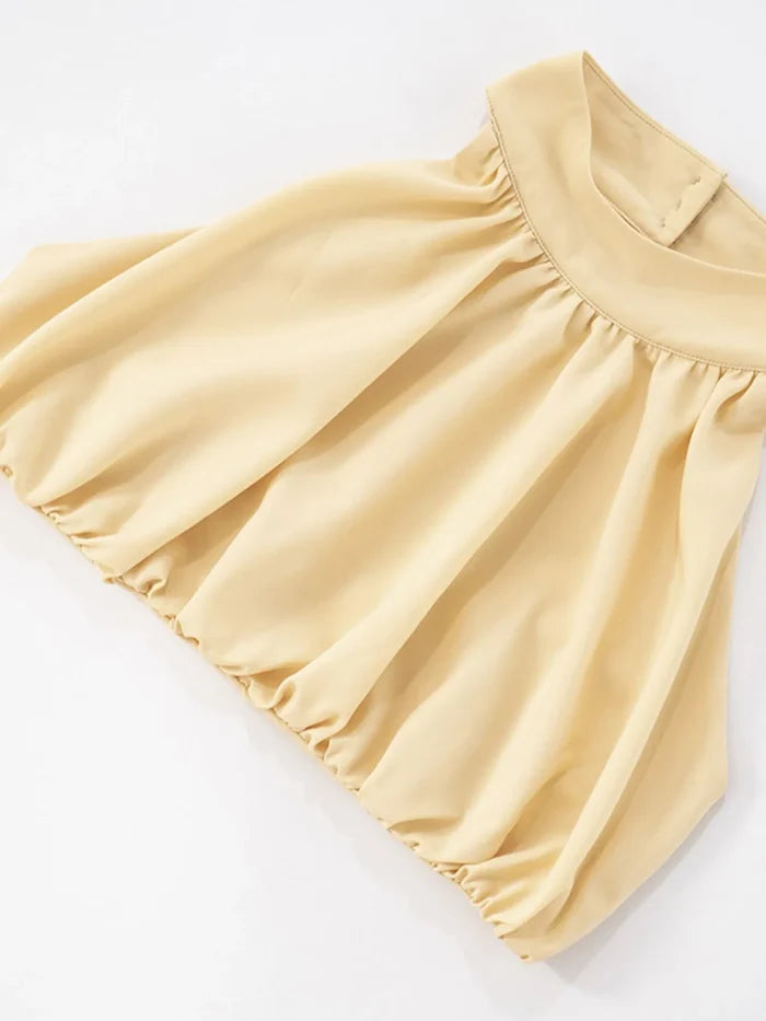 Button Back Halter Crop Top and Shorts Set