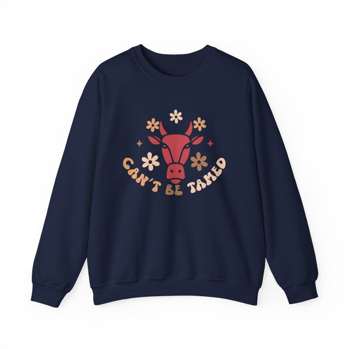 Can’t Be Tamed Cowgirl Sweatshirt - funny sweatshirt by Cheeky Business
