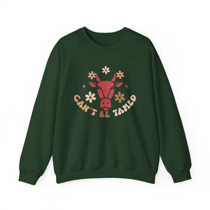Can’t Be Tamed Cowgirl Sweatshirt - funny sweatshirt by Cheeky Business