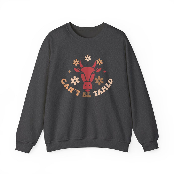 Can’t Be Tamed Cowgirl Sweatshirt - funny sweatshirt by Cheeky Business