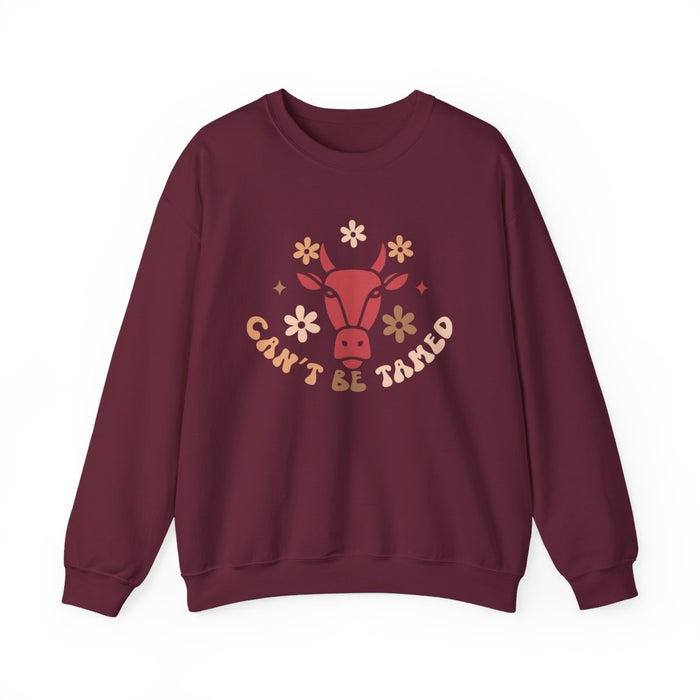 Can’t Be Tamed Cowgirl Sweatshirt - funny sweatshirt by Cheeky Business