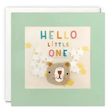 Bear Confetti New Baby Card