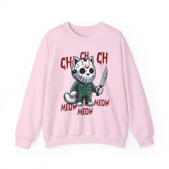 Ch Ch Ch Meow Meow Halloween Cat Sweatshirt - funny sweatshirt by Cheeky Business
